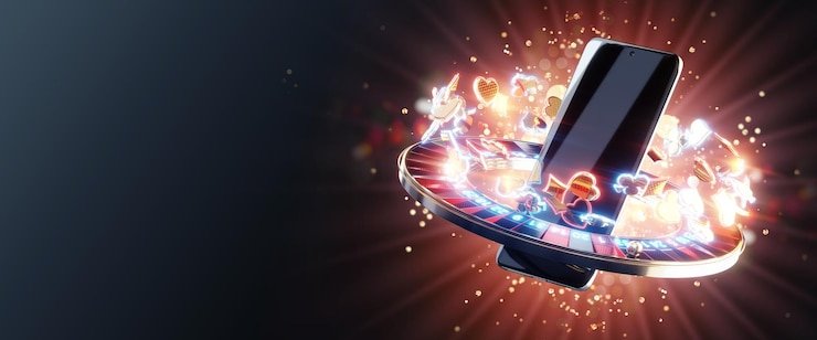 Studio Live Baccarat dengan dealer dan meja permainan